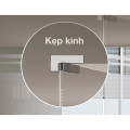 Kẹp Kính Chữ L Inox Bóng Hafele 489.81.041