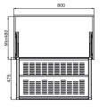 Kệ để giày bằng kim loại 800mm Hafele 807.95.863