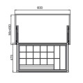 Khay Đựng Trang Sức 600mm Hafele 807.95.801