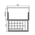 Khay đựng trang sức 800mm Hafele 807.95.103
