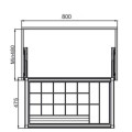 Khay đựng trang sức 800mm Hafele 807.95.803
