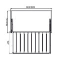 Móc Treo Quần Hafele 600mm Hafele 807.95.121