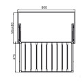 Móc Treo Quần Hafele 800mm Hafele 807.95.123