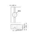Đầu nối bảng điều khiển phía sau Hafele 260.09.765