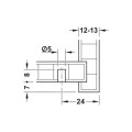 Đầu nối mặt sau dành cho ngăn kéo bằng gỗ Hafele 262.11.115