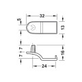 Đầu nối mặt sau dành cho ngăn kéo bằng gỗ Hafele 262.11.115