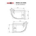 Kích thước phòng tắm vách kính Euroking EU-4448A