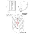 Kích thước phòng xông hơi NOFER NG-8190