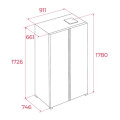 Kích thước tủ lạnh Teka RLF 74917 GBK 113430081