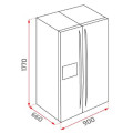 Kích thước tủ lạnh 2 cửa độc lập Teka RLF 73920 DSS 113430044