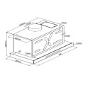 Kích thước máy hút mùi âm tủ GrandX GX H80F85B