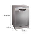 Size máy rửa chén Bosch SMS4ECI01P độc lập Serie 4