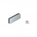 Vị trí kẹp kính dưới Inox bóng Hafele 489.81.011