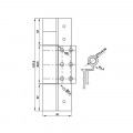 Thông số bản lề cánh khung Hafele 926.98.730