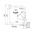 Vòi rửa bát Franke CT196S 115.0560.513