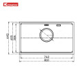 Chậu rửa bát Konox Dekor 8044SU