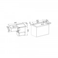 Máy rửa chén âm bán phần Franke FSDW50-01BG