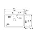 Chậu rửa chén Franke BCX 110-75 TL 1 hố