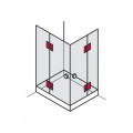Mô tả bản lề kính - kính Nickel mờ Hafele 981.51.039