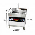 Ảnh Máy rửa chén công nghiệp Texgio PRAIM TGU-800XS