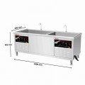 Kích thước Máy rửa chén công nghiệp Texgio TGU-2400SD