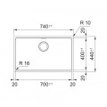 Chậu rửa bát Franke FEX 210-70 127.0702.618