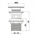 Bộ xả pop-up lavabo Häfele 495.61.976