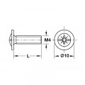 Thông số vít ren đầu bằng rãnh chữ thập Hafele 022.35.127