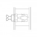 Mô tả chốt cấy M6 Hafele 039.00.267