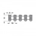 Thông số tắc kê nhựa 5x11mm Hafele 042.98.060