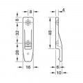 Thông số Bas góc Keku AD15 Hafele 262.51.380