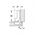 Thông số bản lề Metalla SM trùm nửa Hafele 308.03.004