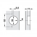 Chi tiết bản lề ẩn Hafele 329.36.601