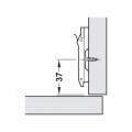 Thông số tấm gắn hình chữ thập Hafele Metalla 329.84.020