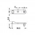 Thông số đệm cửa Hafele 356.29.746