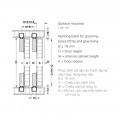 Thông số phụ kiện cửa trượt tủ Slido F-Line18 50A Hafele 401.30.016