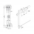Thông số phụ kiện cửa trượt F-line21 Hafele 402.33.025