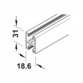 Khung chia giữa Slido R-Aluflex Hafele 403.52.930