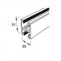 Thông số khung chia giữa Slido R-Aluflex Hafele 403.52.930