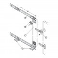 Chi tiết bộ cửa trượt xoay bằng gỗ Hafele 408.07.501
