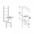 Thông số bộ cửa trượt xoay bằng gỗ Hafele 408.07.501