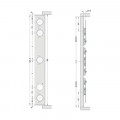 Chiều dài bộ phụ kiện cửa trượt xoay Hafele 408.25.003