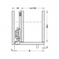 Thông số bộ cửa trượt Slido F-Park72 50A Hafele 408.45.026