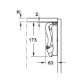 Chi tiết tay nâng Free Space Hafele 493.05.921