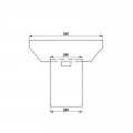 Chậu lavabo treo tường Roots Hafele 588.79.090