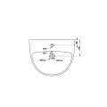 Chậu rửa mặt lavabo Sapporo Hafele 588.79.003