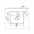 Chậu rửa mặt lavabo vành nổi Hafele 588.44.042