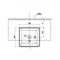 Chậu rửa mặt lavabo bán âm Hafele 588.44.041