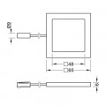 Thông số đèn downlight gắn nổi Hafele 833.77.230
