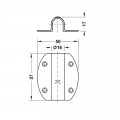 Thông số đế cho công tắc cửa Hafele 833.89.048